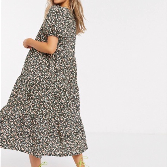 *SOLD* ASOS midi tiered smock dress - Picture 4 of 7